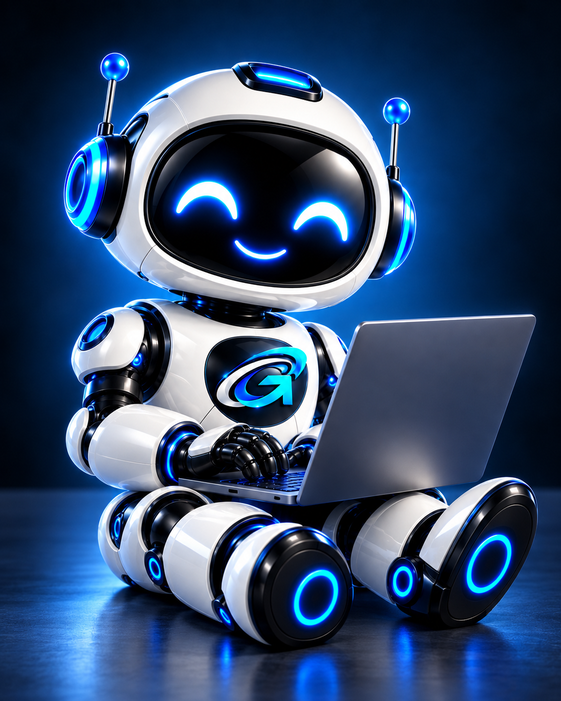 Gadget Guy at a laptop